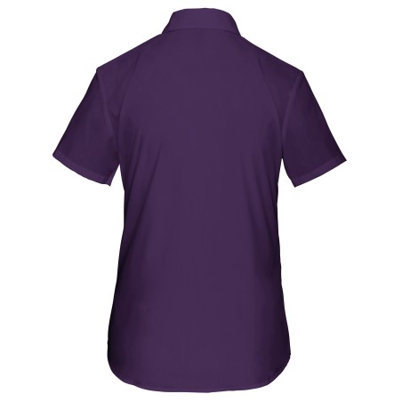 Ladies’ easy-care short sleeve polycotton poplin shirt