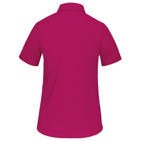 Ladies’ easy-care short sleeve polycotton poplin shirt