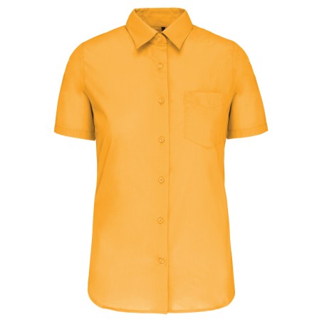 Ladies’ easy-care short sleeve polycotton poplin shirt