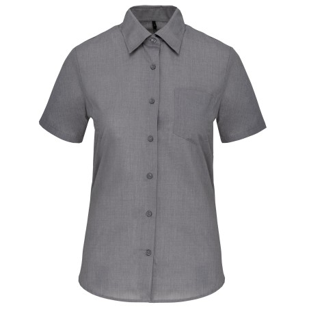 Ladies’ easy-care short sleeve polycotton poplin shirt