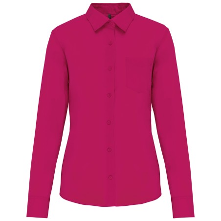 Ladies’ easy-care polycotton poplin shirt