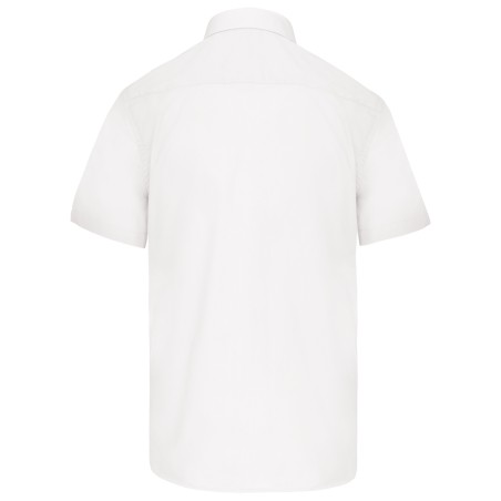 Men\\\'s easy-care short sleeve polycotton poplin shirt