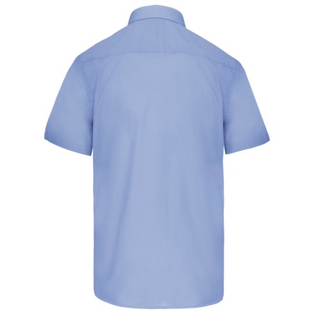 Men\\\'s easy-care short sleeve polycotton poplin shirt