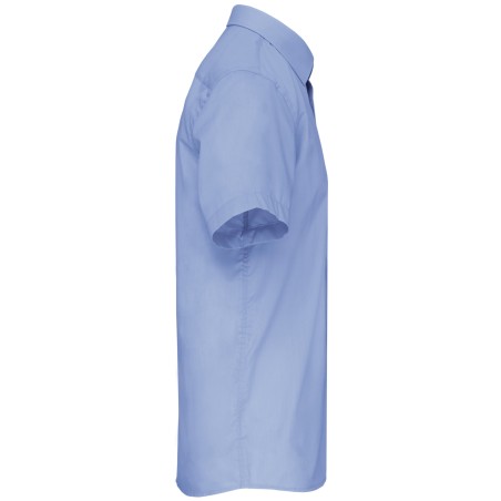 Men\\\'s easy-care short sleeve polycotton poplin shirt