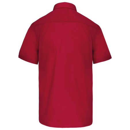 Men\\\'s easy-care short sleeve polycotton poplin shirt