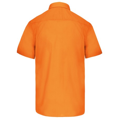 Men\\\'s easy-care short sleeve polycotton poplin shirt