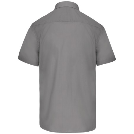 Men\\\'s easy-care short sleeve polycotton poplin shirt