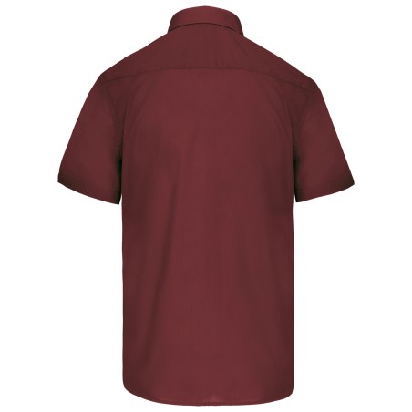 Men\\\'s easy-care short sleeve polycotton poplin shirt