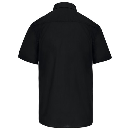 Men\\\'s easy-care short sleeve polycotton poplin shirt