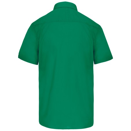 Men\\\'s easy-care short sleeve polycotton poplin shirt