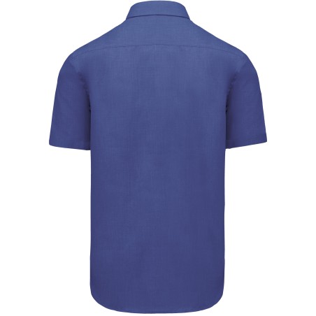Men\\\'s easy-care short sleeve polycotton poplin shirt