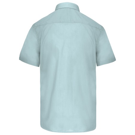 Men\\\'s easy-care short sleeve polycotton poplin shirt