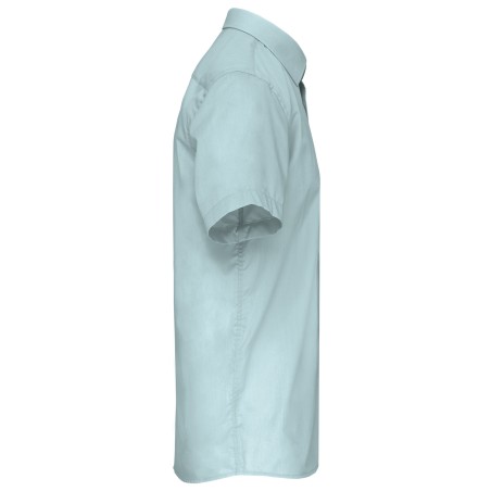 Men\\\'s easy-care short sleeve polycotton poplin shirt