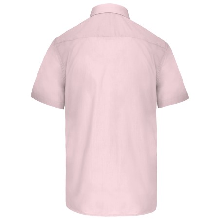 Men\\\'s easy-care short sleeve polycotton poplin shirt
