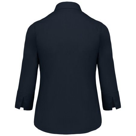 Ladies’ easy-care 3/4 sleeve polycotton poplin shirt