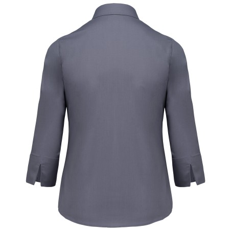 Ladies’ easy-care 3/4 sleeve polycotton poplin shirt