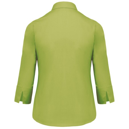 Ladies’ easy-care 3/4 sleeve polycotton poplin shirt