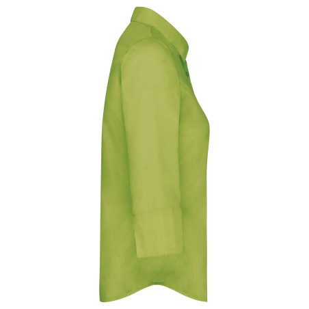 Ladies’ easy-care 3/4 sleeve polycotton poplin shirt