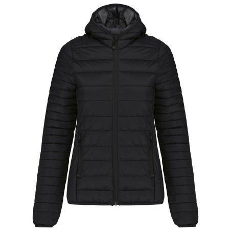 Chaqueta acolchada y ligera con capucha mujer