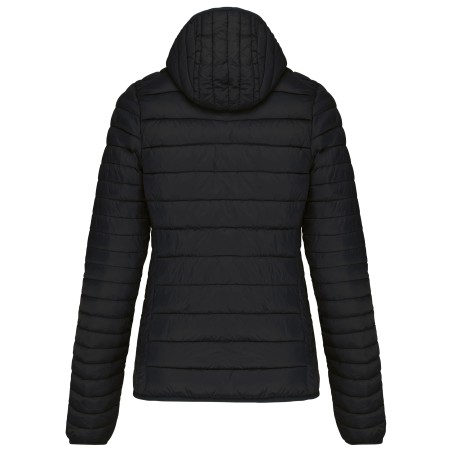 Ladies\\\' lightweight hooded padded jacket