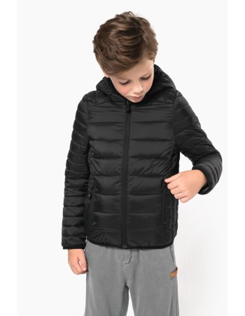 Chaqueta acolchada y ligera con capucha niños