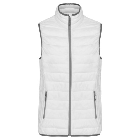 Ladies\\\' lightweight sleeveless padded jacket