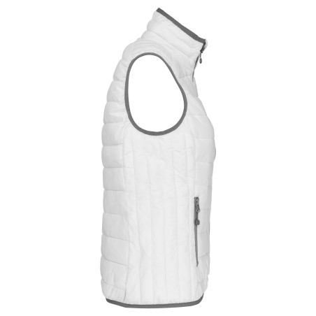 Ladies\\\' lightweight sleeveless padded jacket