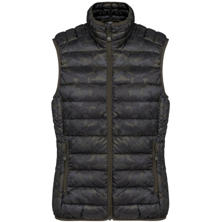 Ladies\\\' lightweight sleeveless padded jacket
