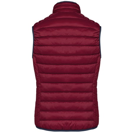 Ladies\\\' lightweight sleeveless padded jacket