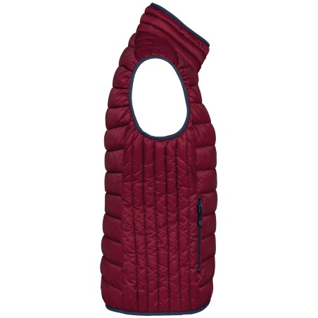 Ladies\\\' lightweight sleeveless padded jacket