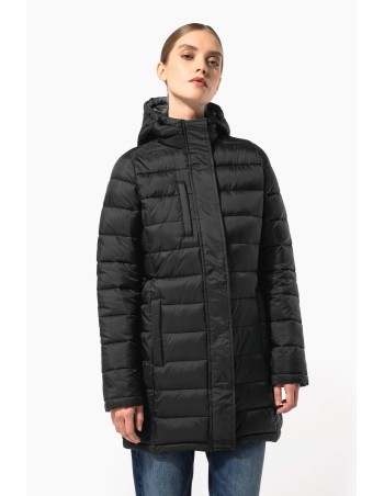 Ladies\\\' lightweight hooded padded parka