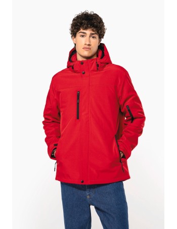 Parka softshell acolchada con capucha hombre