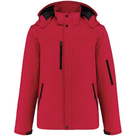 Parka softshell acolchada con capucha hombre