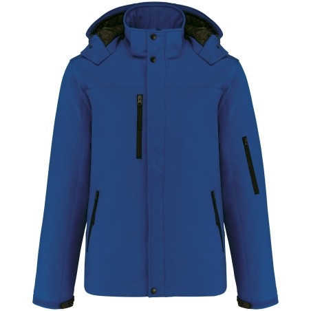 Men\\\'s hooded softshell lined parka