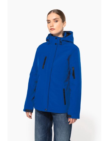 Ladies’ hooded softshell lined parka