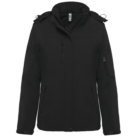 Parka softshell acolchada con capucha mujer