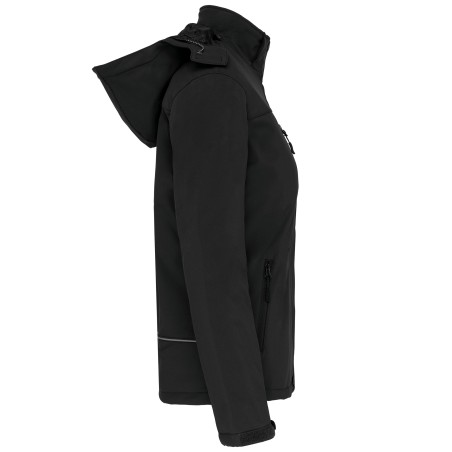 Parka softshell acolchada con capucha mujer