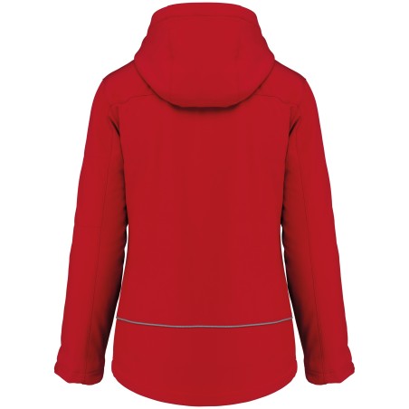 Ladies’ hooded softshell lined parka