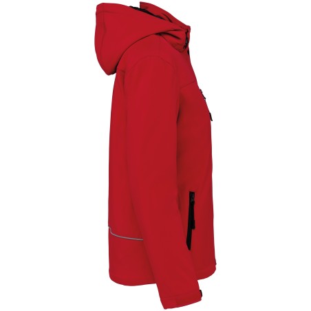 Ladies’ hooded softshell lined parka