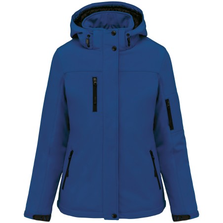 Ladies’ hooded softshell lined parka
