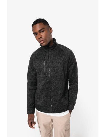 Men\\\'s full zip heather jacket