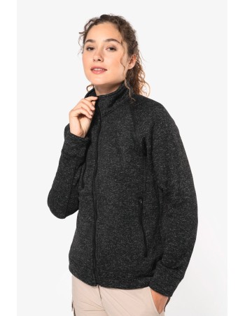 Ladies’ full zip heather jacket