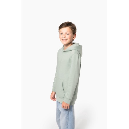 Kids\\\' eco-friendly hooded sweatshirt
