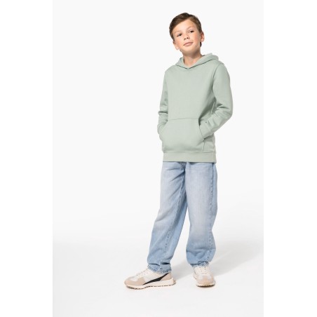 Kids\\\' eco-friendly hooded sweatshirt