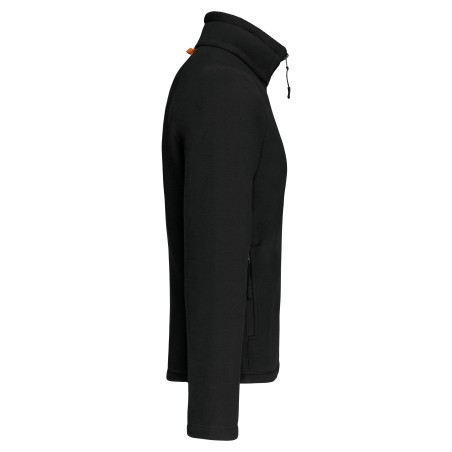 Chaqueta micropolar con cremallera y mangas raglán hombre