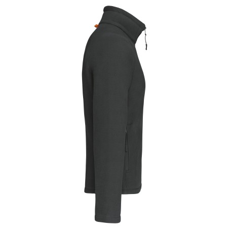 Men\\\'s microfleece zip jacket with raglan sleeves