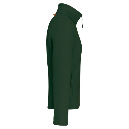 Men\\\'s microfleece zip jacket with raglan sleeves