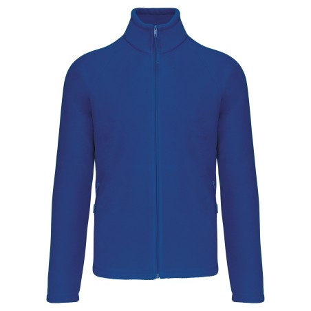 Men\\\'s microfleece zip jacket with raglan sleeves