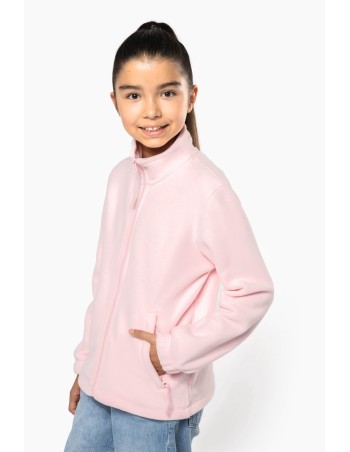 Chaqueta micropolar con cremallera infantil