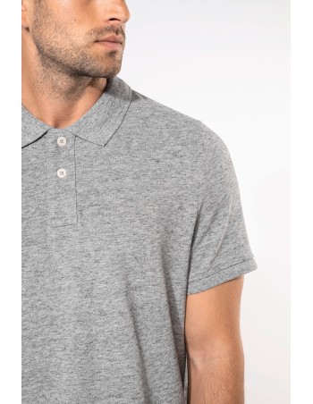 Polo vintage manga corta hombre
